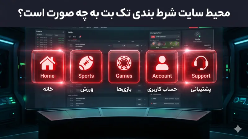 محیط سایت شرط بندی تک بت به چه صورت است؟
